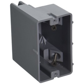 Madison Electric Products MSB1G4PK MSB1G Smart Depth Adjustable Box, 1 Gang, 18.5 cu. in. Gray (Pack of 4)