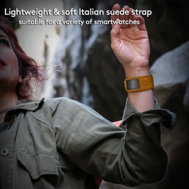 hemsut h Watch Bands Compatible with T-Rex/T-Rex 2/T-Rex Pro/T-Rex Ultra, Millitary Soft Suede Leather Strap With Hook and Loop Design and Tools included