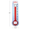 Global Printed Products Fundraising Thermometer Chart Goal Tracker | Dry