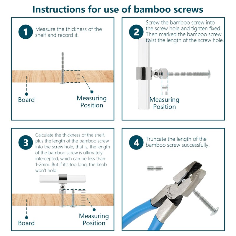Cionyce 2 Pack Acrylic Cabinet Knobs Silver Drawers Knobs, Clear