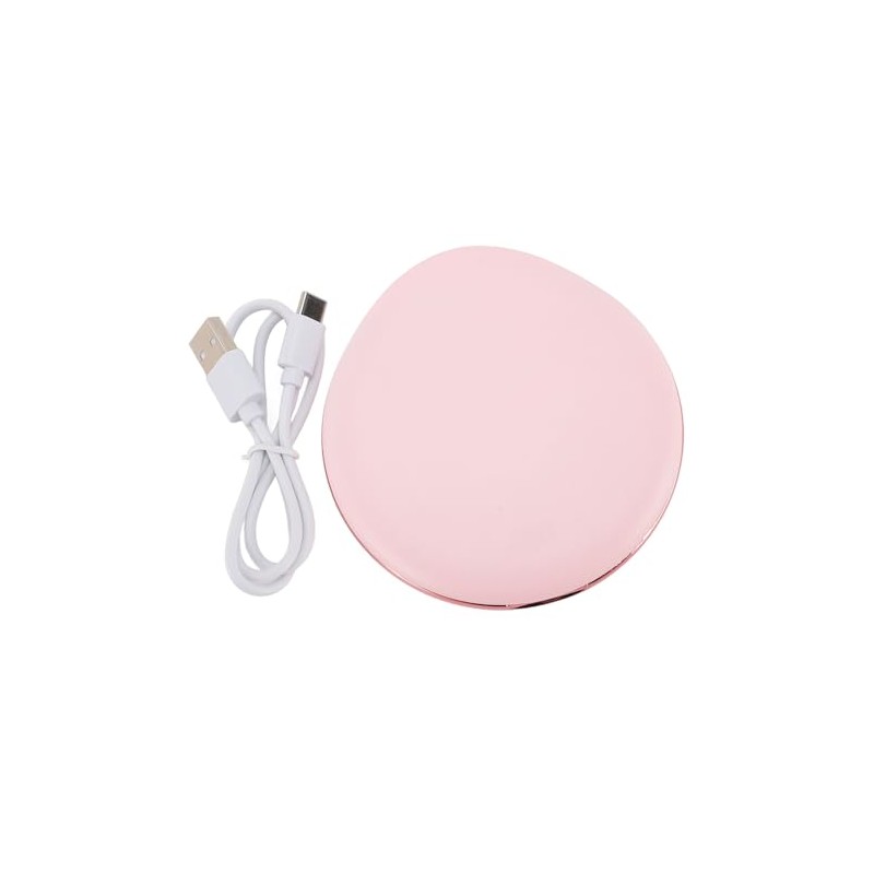 Hilitand Espejo de Maquillaje de Viaje con Luz LED, Doble