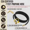 7Ft Quick Connect Propane Hose for RV to Grill, 1/4”