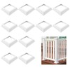 Aemygo 12 Pcs Vinyl Post Skirt, 4x4 Inch White Column