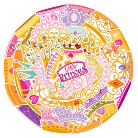 50Pcs Crown Stickers for Kids Water Bottle Laptop Princess Crown Dream Party Decoration Art Sticker Motorcycle Luggage Guitar Decal Skateboard Waterproof Vinyl Fairy Stickers for Teens Adults Crown