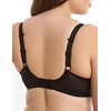 Elomi Women's Plus Size Bijou Underwire Banded Molded Bra, Black,42FF,UK