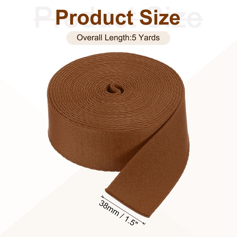 sourcing map 5 Yards Nylon Webbing Strap, 1 3/8-inch(38mm) Flat