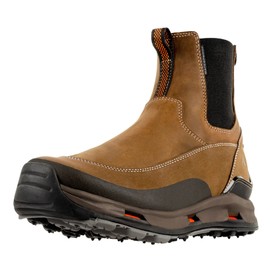 Korkers Men's Alpine Chelsea w/TrailTrac Sole Boots, Brown, 11.5