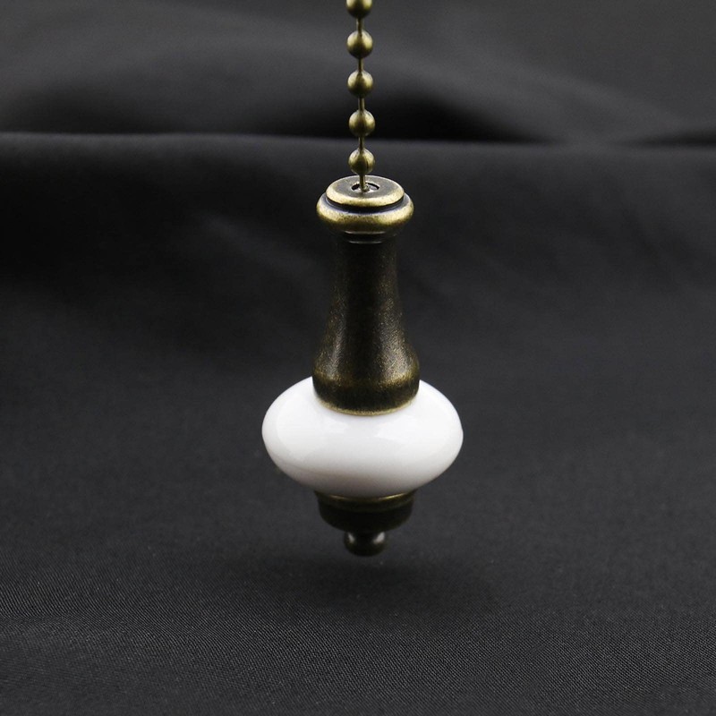 Create idea 2pcs Ceiling Light Fan Switch Pull Cord Weight