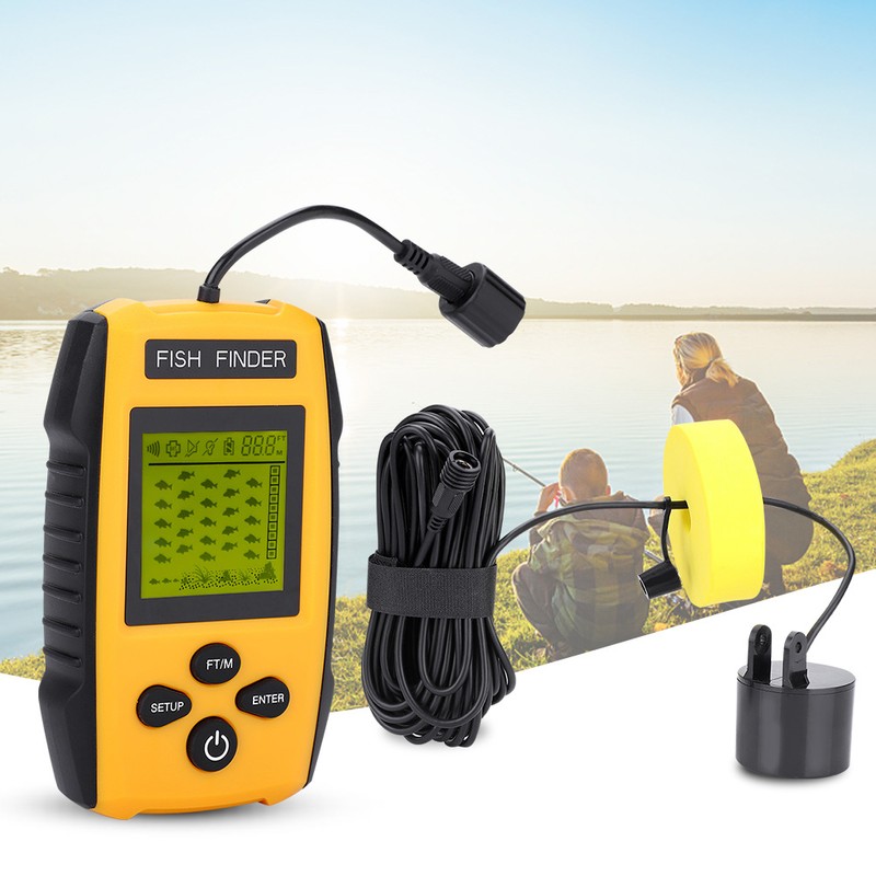 100M Portable LCD Fish Finder with Sonar Sensor Fishing Accessory