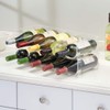 mDesign Plastic Free-Standing Water Bottle and Wine Rack Storage Organizer