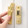 INIRET 180 Degree Flip Barn Door Lock, Gold Heavy Duty