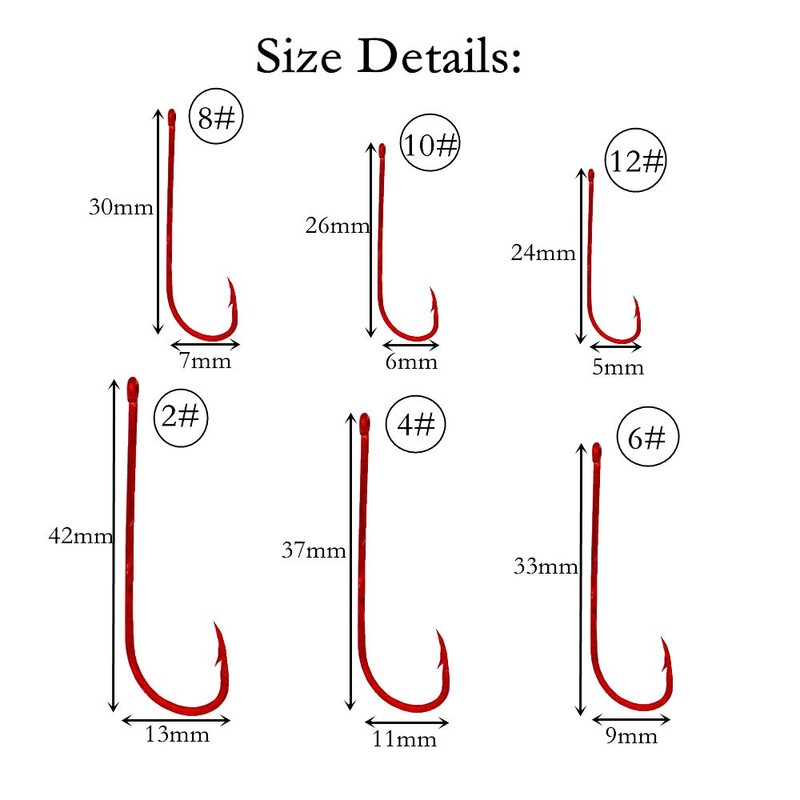 Kunsilane 300PCS Offset Hooks with Barbed Long Shank Beak Worm