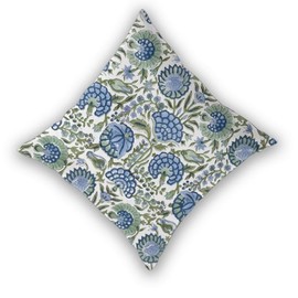 Vintage Floral Pillow Covers 20 x 20 Inch Set of 2, Boho Sage Green Blue Flower Throw Pillow Covers Outdoor Farmhouse Summer Floral Decor Pillowcase Linen for Home Couch Sofa