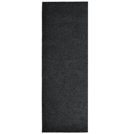 iCustomRug Spartan Weather Warrior Indoor/Outdoor Utility Berber Loop Carpet Runner with Non-Slip Thermoplastic Rubber Backing, 3ft X 10ft in Black