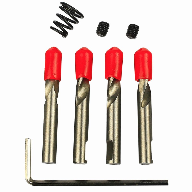 McJ Tools 4pack Pilot Drill Bits for Metal Hole Cutters