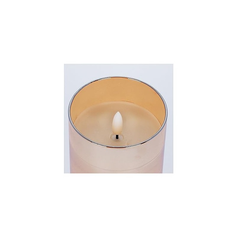 Elanze Designs Be Still White 4 x 3 Glass Candle