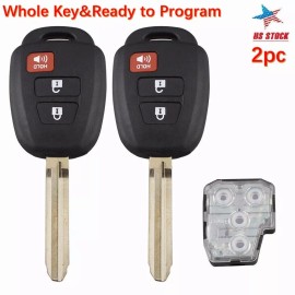 supaland 2 For 2014 2015 2016 2017 2018 2019 2020 2021 Toyota RAV4 Remote Car Key Fob