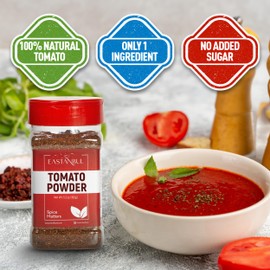 Eastanbul Tomato Powder, Tomato Powder For Cooking, Ground Pure Dried Seasoning, Flavor Enhancing%100 Natural, Everyday Use, Top Culinary Grade, Sodium and Gluten Free, 5.3oz