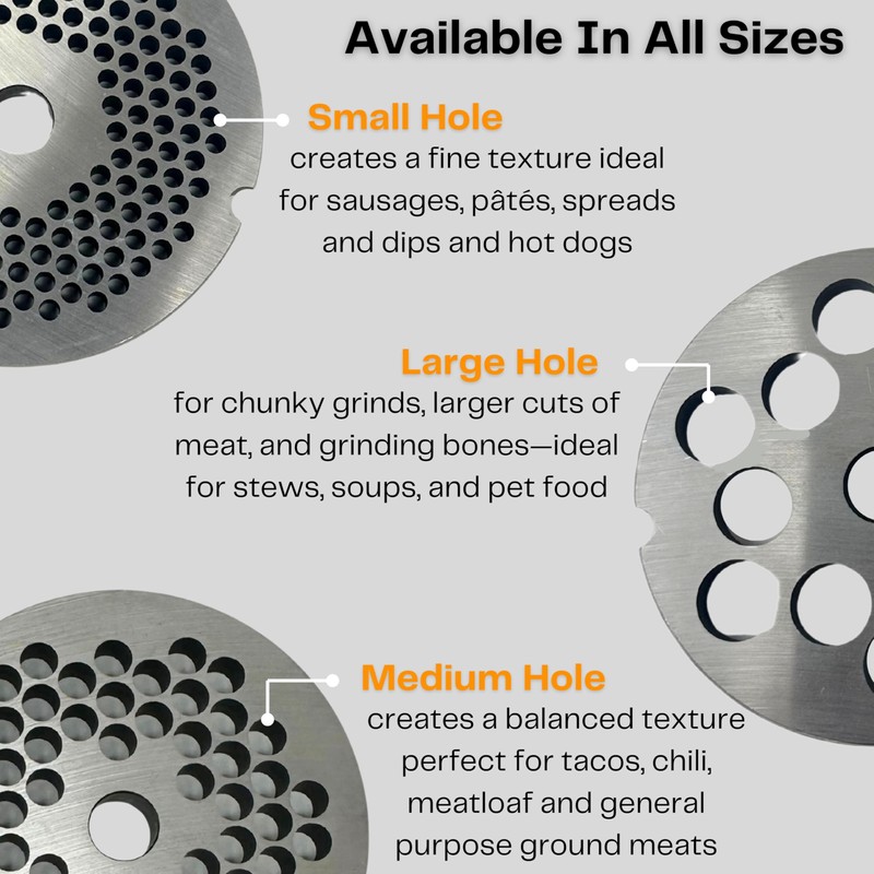 Cutlery Mania #22 Meat Grinder Plate. (#22 Reversible 3/16")