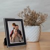 Frametigo Silver Plated Black Photo Frame – Fits Photo Size