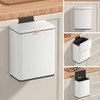 Mbillion Kitchen Compost Bin Hanging Trash Can with Lid 2.1