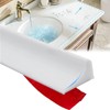 Nricrlus Sink Water Barrier, Sink Gap Guard, Shower Barrier, Bathroom