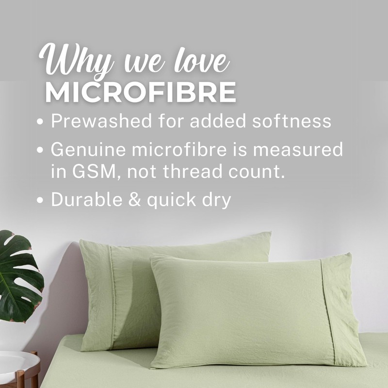 Dreamaker Single Fitted Combo Microfiber Sheet Set, Ultra Soft Plush