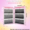 VIHARYEM 570pcs Cluster Lashes Individual Eyelashes Natural Eyelash Clusters D