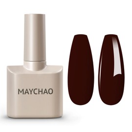 MAYCHAO 15ML Gel Nail Polish 1Pc Deep Cherry Red Nail Polish Soak Off UV LED Blood Red Nail Gel Polish Nail Art Starter Manicure Salon DIY at Home, 0.5 OZ
