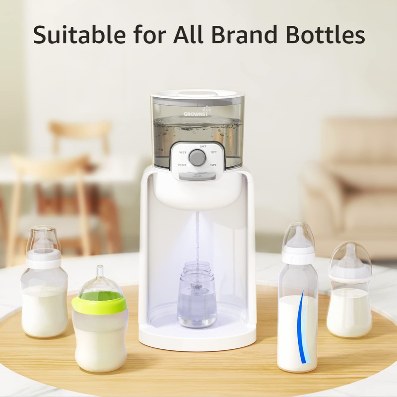 GROWNSY Instant Baby Bottle Warmer, Precise 4 Temperatures Control |