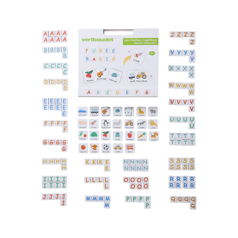 Vertbaudet Learning Box with Magnets French Beige