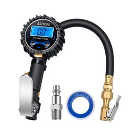 AstroAI Air Gauge, Tire Gauge, 1720 KPa, Air Pressure Gauge, Self-Luminating Function, Compatible with Trucks, Cars, Motorcycles, Bicycles, Japanese Instruction Manual Included