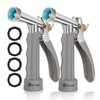 AUTOMAN Full Size Garden Hose Nozzle 2 Pack, High Pressure