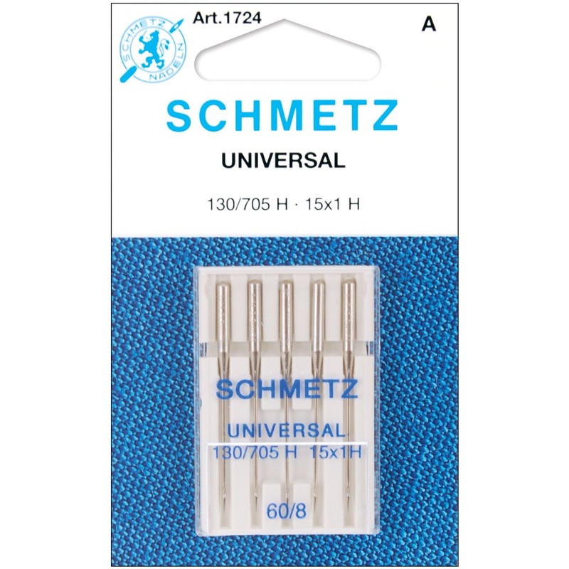 Euro-Notions Universal Machine Needles-Size 8/60 5/Pkg