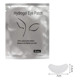 100 Pcs Eye Gel Pads, Eyelash Extension Pads, Lint Free Eye Patch, Under Eye Patch Extension, Makeup Eye Gel Patches, Gel Under Eye Patches, for Pro Salon and Individual Eyelash Extension