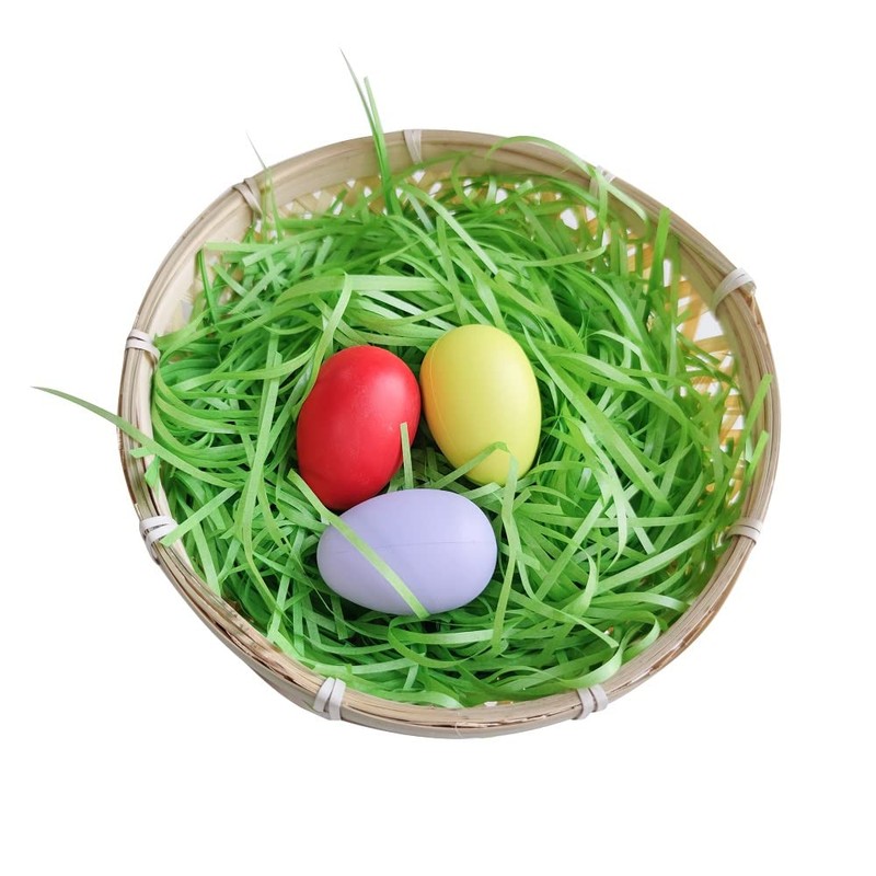 200 g Easter Grass Green, Filling Material for Easter Basket/Gift