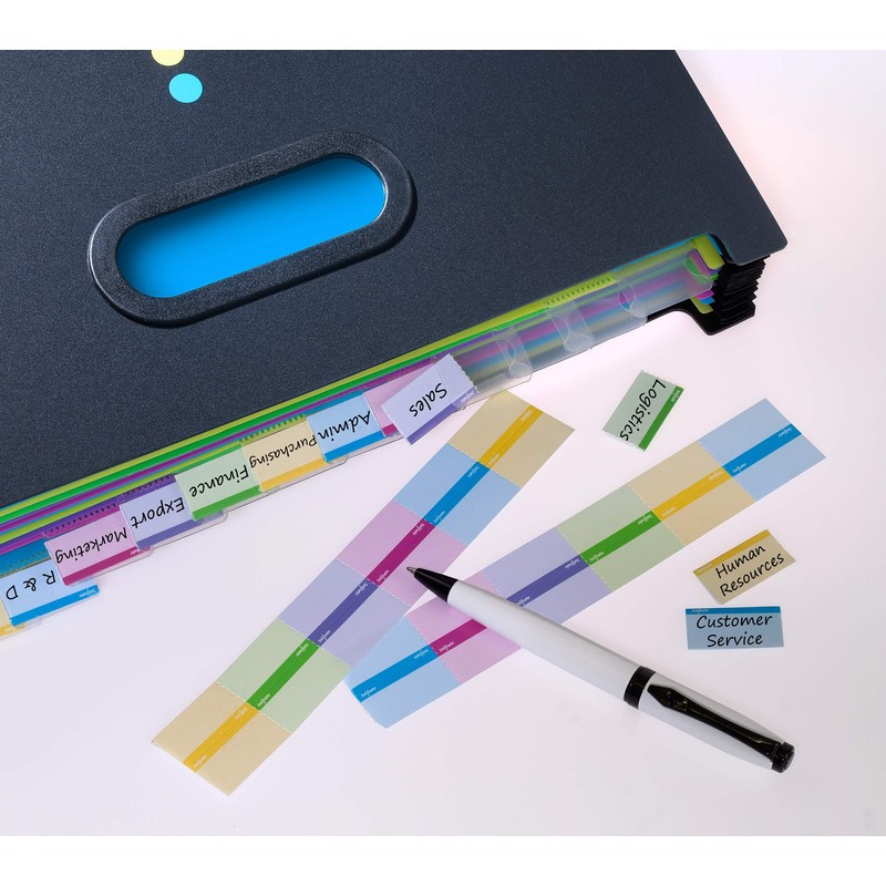 Snopake A4 Eligo Landscape Desk Expander/Organiser 13-Part – Black [Pack