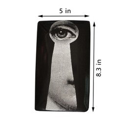 Beccalame Ceramic Jewelry Tray, Ring Trinket Earrings Necklaces Bracelet Key Watch Perfume Dish Decorative Plate, Thanksgiving Christmas Birthday Gifts for Mom Wife Sister Daughter Friend (F4)