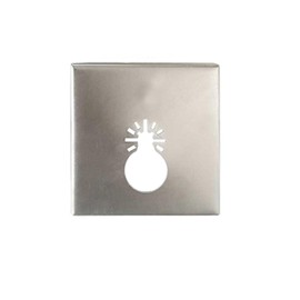 Square Slot Cutter, Stainless Square Slot Cutter, Socket Slot Cutter Carving One Step in Place for Oscillating Multi-Tools for Drywall, Plastic Metal, Wood-Silver