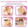 NPLUX 50 Pcs Cupcake Boxes Individual Cupcake Containers Pre-Assembled Single