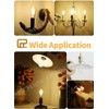 CRLight 4W Candelabra LED Edison Bulb 45W Equivalent 2700K Warm