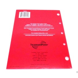 Tecumseh 695244A Tecumseh 4-Cycle Overhead Valve Repair Manual Genuine Original Equipment Manufacturer (OEM) part