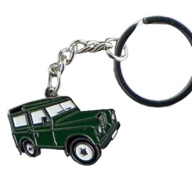 GBJUK Green Landrover Style 4x4 Car Enamel Keyring Keychain