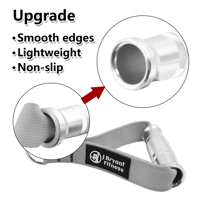 J Bryant Fitness Metal Gym Handles for Cable Machine Attachment