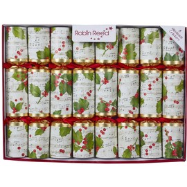 Olde English Crackers Concerto Holly Christmas Party Favors - Set of 8 Music Favors containing Toy Horns and Sheet Music for Playing Your own Holiday Music