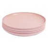 Wheat Straw Plates, Unbreakable Dinner Plate (Pink, 8 In, 6