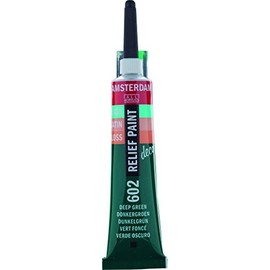 Decorfin RELIEF (Gutta Outliner) PAINT DEEP GREEN - 20ml