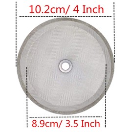 Ruilida 6pcs french press filter screen,Universal 1000 ml, 34 Oz, 8 Cup French Press Coffee Makers and Tea Machines 4 Inch Stainless Steel French Press Replacement coffee filter mesh