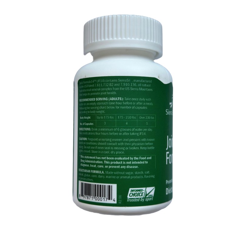 Sierrasil SierraSil? Joint Formula 14? - Promotes Joint Health, Vegan,