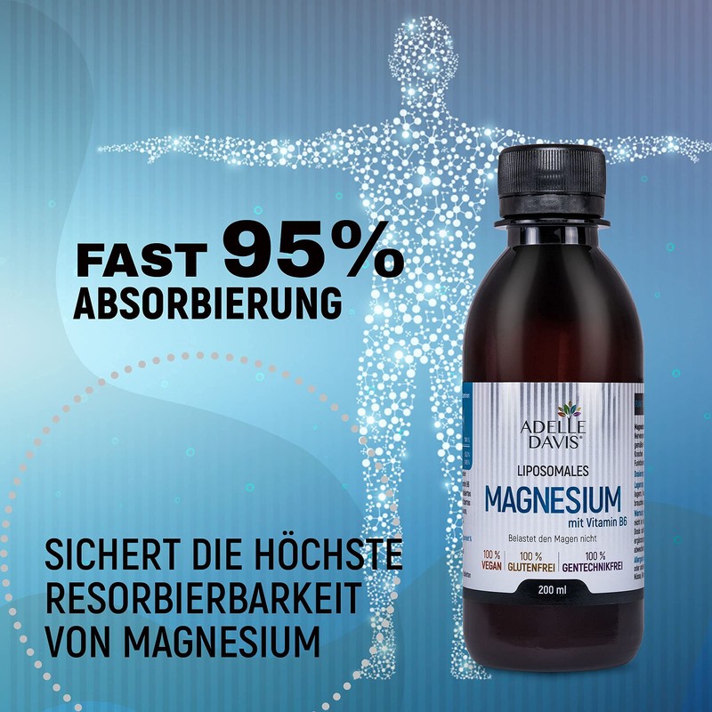 Adelle Davis® Liposomal Magnesium 200 mg with Vitamin B6 20